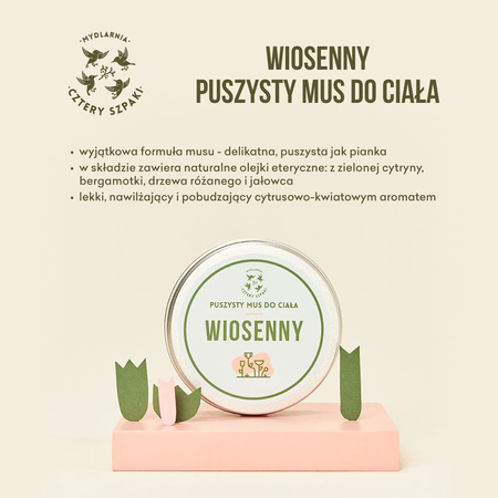 4 Szpaki Wiosenny mus do ciała, 150 ml