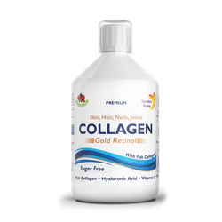 Swedish Nutra Collagen Gold Retinol 12 500 mg Kolagen morski z retinolem, 500 ml