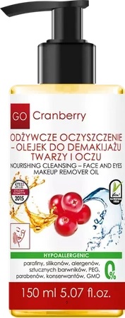 NOVA KOSMETYKI odżywcze oczyszczenie – olejek do demakijażu twarzy i oczu GO Cranberry 150 ml