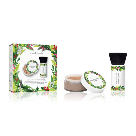 bareMinerals Zestaw Original Fairly Light + pędzel Beautiful Finish 
